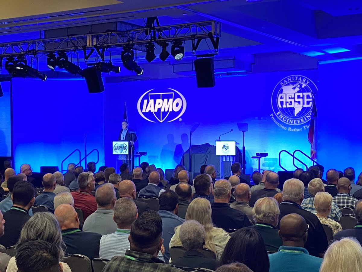 IAPMO's tweet photo. The 94th #IAPMOCONF23 Opening Session is underway in San Antonio, TX! Co-locating with @ASSE_Intl International and ARCSA Conference, it's bound to be an exceptional week of learning and collaboration. Let's make it memorable! https://t.co/6AJj5qlDGI