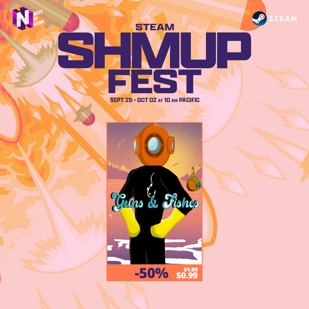 We're terrified to announce that #SteamSHMUPFest is kicking off today with all guns blazing!🚀 Missiles Away answered the call with a %20 discount, while Castle of Alchemists cooled everyone off with a whopping %35 discount. Also Guns&Fishes have %50 off! #indiegame #indiedev