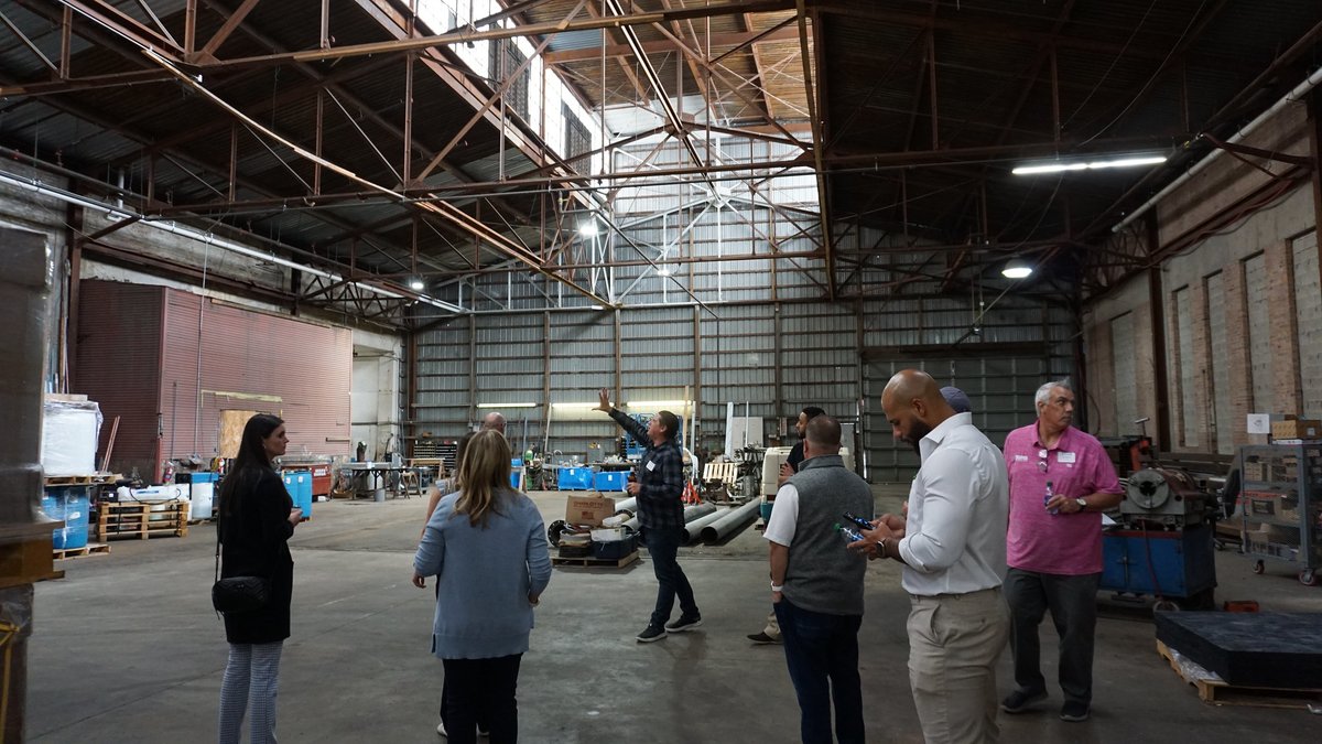 Throwback to last Thursday's #SouthBend Happy Hour at the incredible Studebaker Campus 📸

Our group had the opportunity to tour the 1.3 million square feet of reborn industrial space that the @RenaissanceDistrict is transforming to rebuild the community of South Bend.