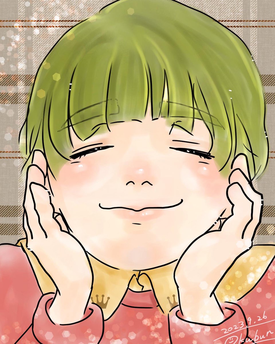 okubun_0u0's tweet photo. 朝と夜が涼しくなって「秋」を感じています。
秋の味覚を想像した時の表情🤤
#秋
#至福の表情
#美味しい
#想像
#ヨダレでる🤤
#オリジナル
#イラスト
#autumn
#beatific
#delicious
#imagination
#drool🤤
#original
#illustration https://t.co/fH6sI7rBDw
