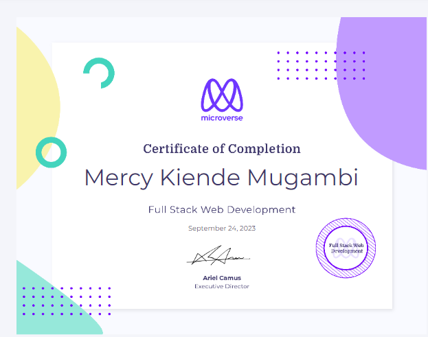 MercyMugambi15's tweet photo. Hello there! I've earned my certification as a Full Stack Web Developer, with expertise in Ruby on Rails, React Redux, JavaScript, and PostgreSQL.
I'm on the lookout for new opportunities to apply my skills and contribute to innovative projects. #opentowork https://t.co/CSxh0LYoBA