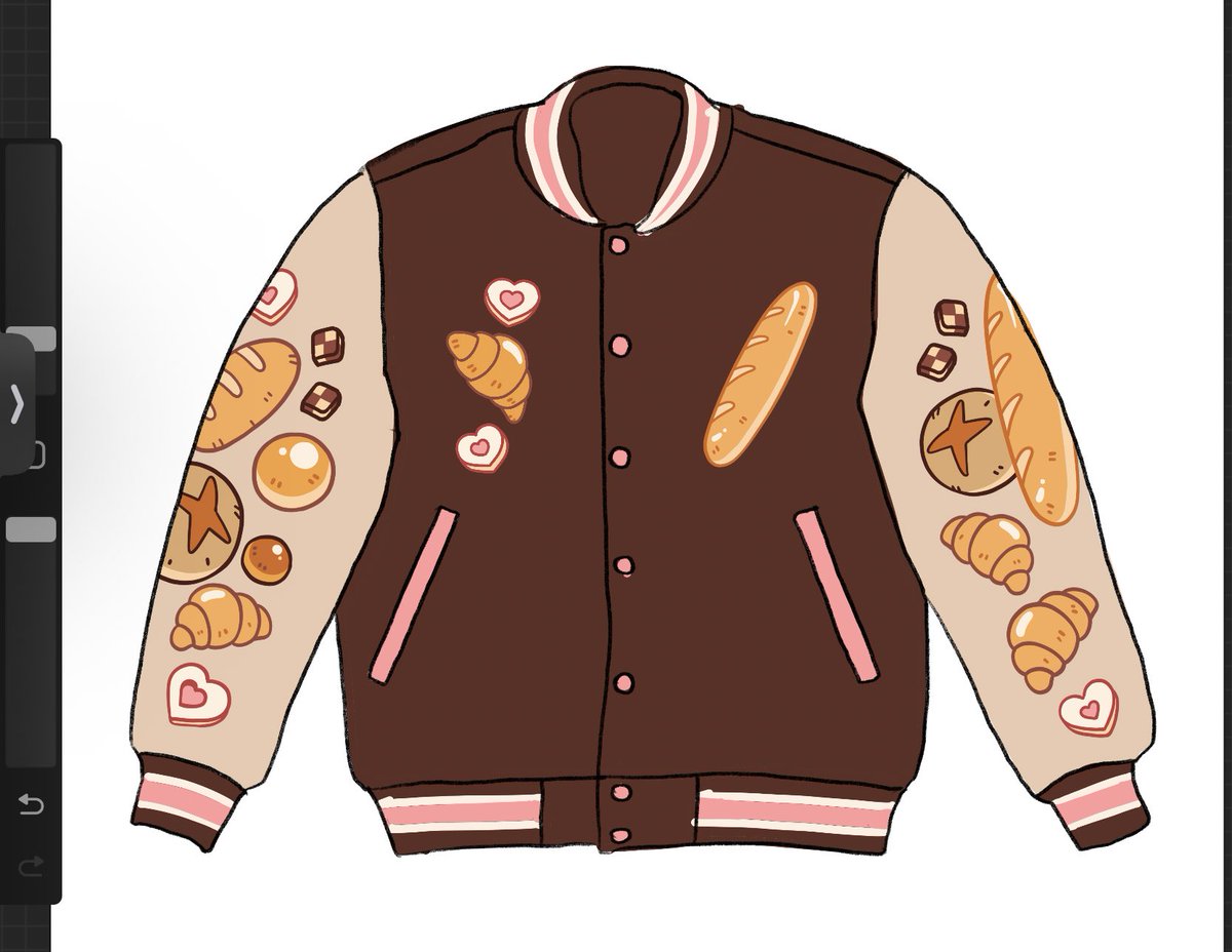 「Bread varsity jacket anyone? 」|meyo 🌸 artcade #70のイラスト