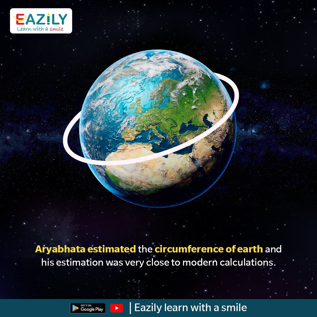 Eazily_learn's tweet photo. Let’s learn about Aryabhata. 
#Mathematics https://t.co/8ZOyGvGd24