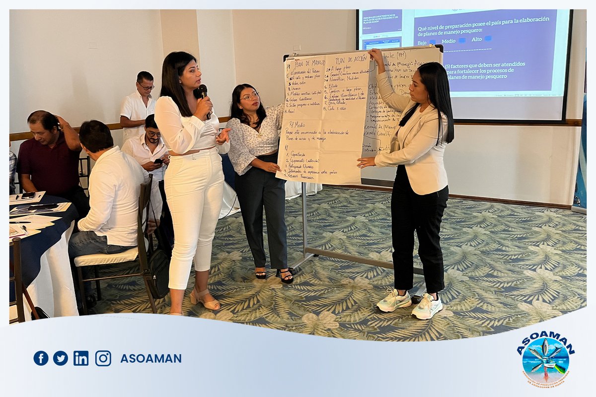 ASOAMAN1's tweet photo. 📅 20 de Septiembre del 2023 | Taller de Perspectivas y Criterios sobre Planes de Manejo y Planes de Acción en Recursos Pesqueros.🐟
#ASOAMAN #Taller #Recursos #PlanDeManejo #PlanDeAcción https://t.co/fW8WFUAKpj