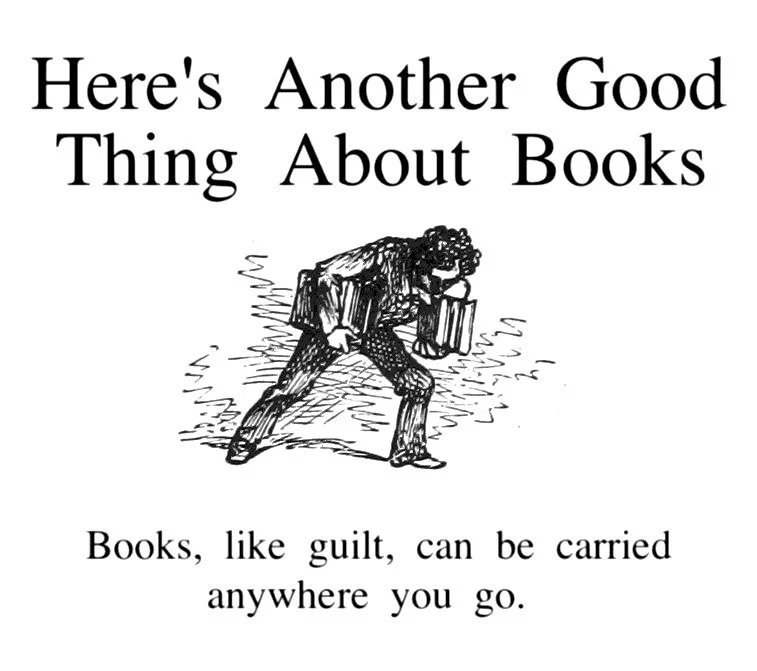 Another good thing about books: