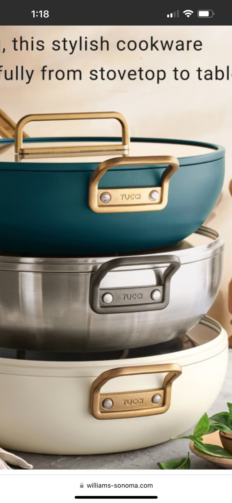 Christian Tucci on X: Should I get the new Williams Sonoma Stanley Tucci  pans?  / X