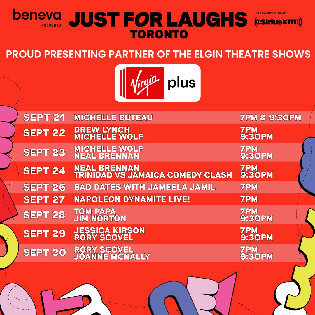 Just For Laughs Toronto (@jfl_toronto) on Twitter photo We're excited to have <a href="/VirginPlus/">Virgin Plus</a> as the proud presenting sponsor of all the JFL Toronto shows taking place at The Elgin throughout the fest! PLUS if you're a Virgin Plus Member, you can skip the line π Grab your individual tix or reserve a show and enjoy a wait-free experience! We're excited to have <a href="/VirginPlus/">Virgin Plus</a> as the proud presenting sponsor of all the JFL Toronto shows taking place at The Elgin throughout the fest! PLUS if you're a Virgin Plus Member, you can skip the line π Grab your individual tix or reserve a show and enjoy a wait-free experience!