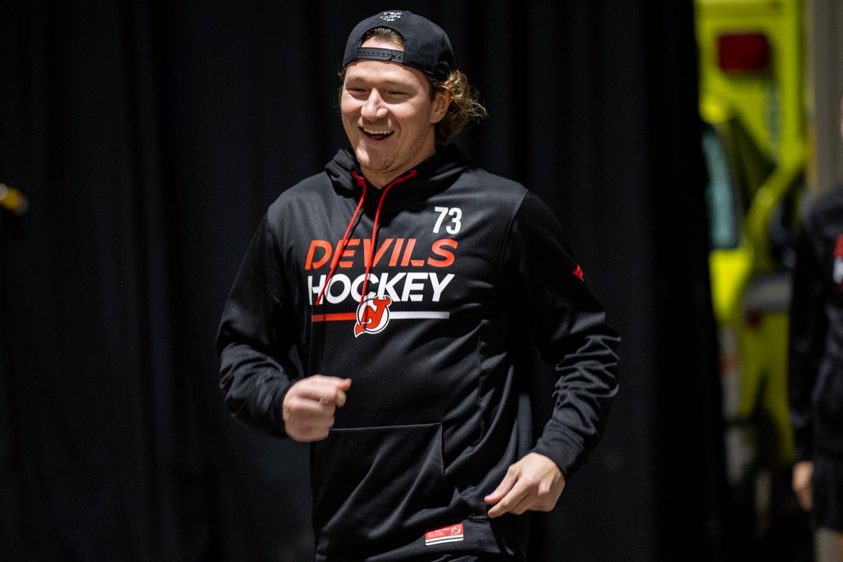 NJDevils's tweet photo. First ⚽️ then 🏒. https://t.co/oWOKt8lZT4