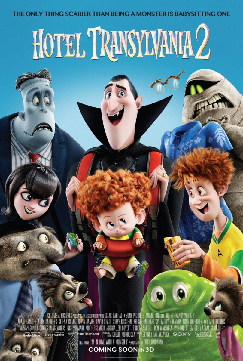 ChudTsankov's tweet photo. π₯ 8 years ago today, 'HOTEL TRANSYLVANIA 2' was released in theaters. Box office: 474.8 million USD
#Animation #HotelTransylvania2 #GenndyTartakovsky #AdamSandler #AndreMedina #Charaters #Design #SonyPicturesAnimation https://t.co/OwZp8Uh8Lq