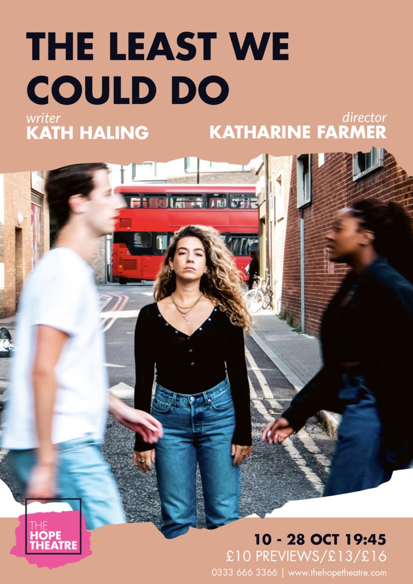 Excited to be directing 'The Least We Could Do' by @kathhaling at <a href="/TheHopeTheatre/">The Hope Theatre</a> this October! Starring Melissa Saint, Olivia Lindsay and Dan Wolff! Designed by <a href="/TallulahCaskey/">Tallulah Caskey</a> , with Sound by @annashort___  and LX by <a href="/hectormurrayLD/">Hector Murray</a> . Assistant director @JessicaRoseS_