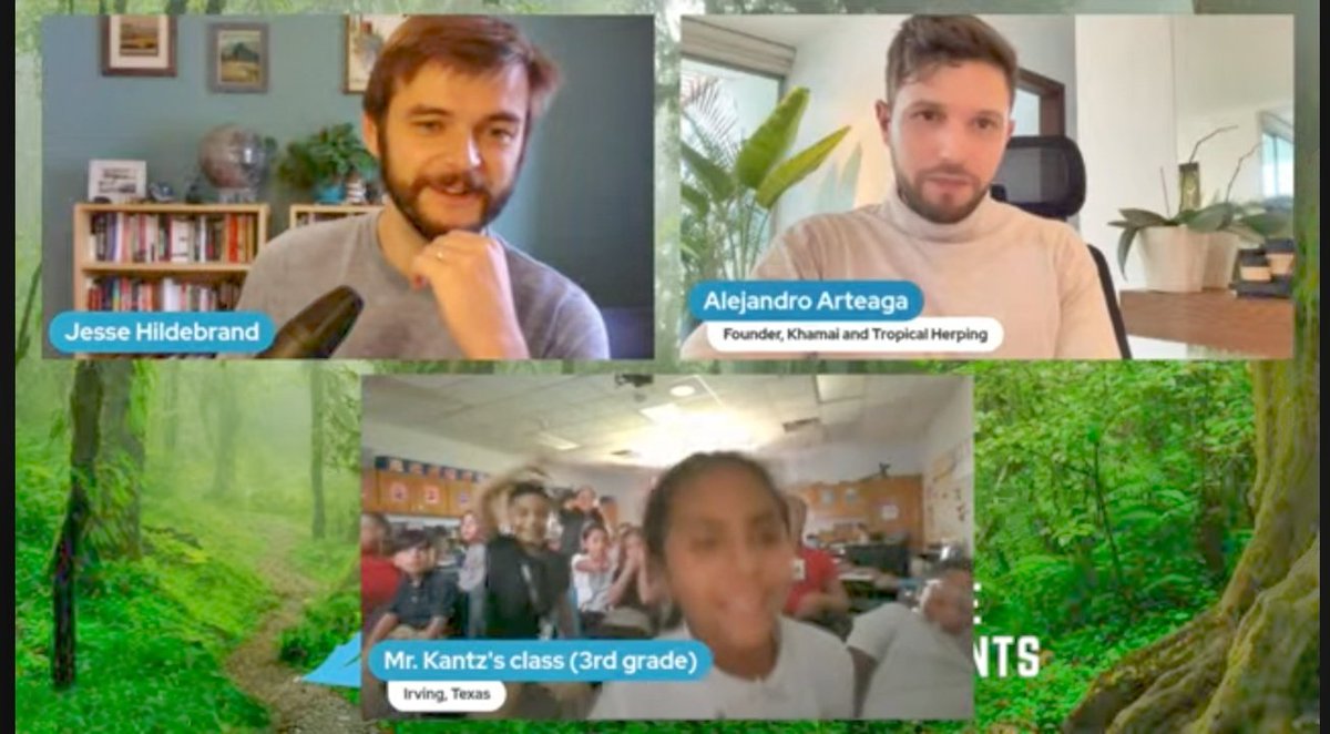 Paul Kantz (@paulkantz) on Twitter photo My 3rd graders (& a few 4th) had a great <a href="/EBTSOYP/">ExploringByTheSeat - Find us on BlueSky</a> session today w/ <a href="/alearteagath/">Alejandro Arteaga</a> who told us about his field work in the Amazon rainforest, where he has discovered new species of snakes & other animals. Muchas gracias por compartir sus experiencias con nosotros! <a href="/SchulzePanthers/">Schulze Elementary</a> My 3rd graders (& a few 4th) had a great <a href="/EBTSOYP/">ExploringByTheSeat - Find us on BlueSky</a> session today w/ <a href="/alearteagath/">Alejandro Arteaga</a> who told us about his field work in the Amazon rainforest, where he has discovered new species of snakes & other animals. Muchas gracias por compartir sus experiencias con nosotros! <a href="/SchulzePanthers/">Schulze Elementary</a>