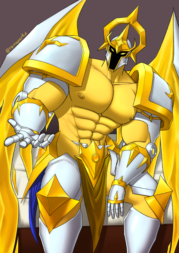 rainsparkz's tweet photo. "Omniguardian, I wasn't expecting your visit tonight."

Talos from @Omniheroes bc he's the coolest looking character in the game!🥰 https://t.co/d9LU77OGc9