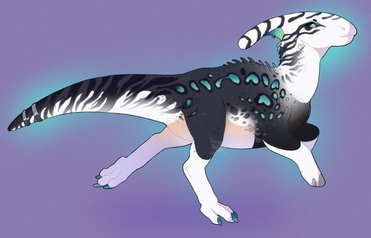 yutyful's tweet photo. this parasaur i have ufs is GORGEOUS and i love them sm! they come with really pretty art ;v; rts appreciated! https://t.co/4PcJfEactg