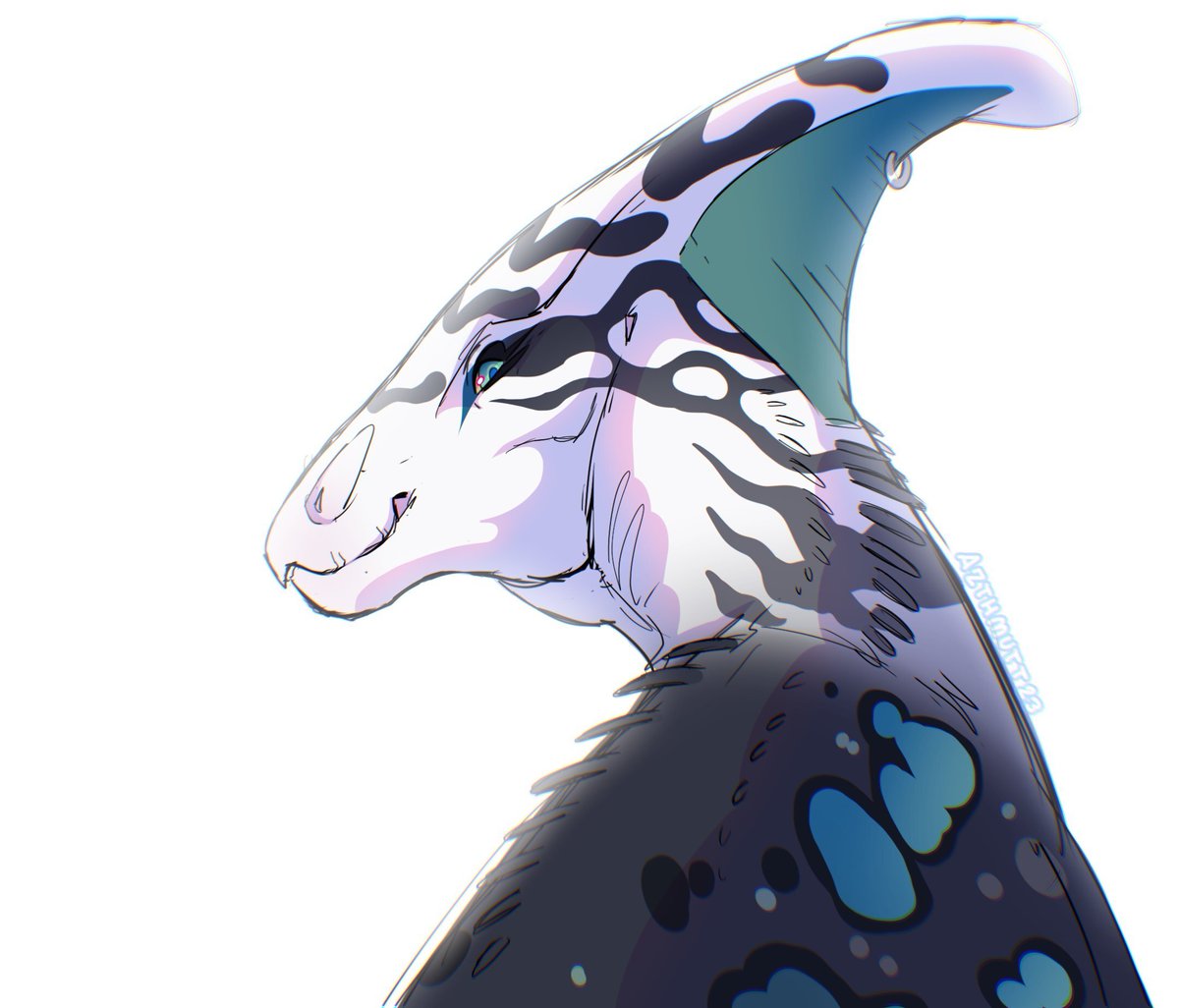yutyful's tweet photo. this parasaur i have ufs is GORGEOUS and i love them sm! they come with really pretty art ;v; rts appreciated! https://t.co/4PcJfEactg