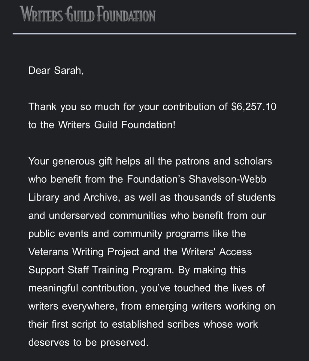 angrytrashacct's tweet photo. Seeing that our writers are starting to get what they deserve regarding the strike and their work, here’s what the fans and participants of the Warrior Nun campaign were able to donate to help their cause with the GoFundMe! Thank you again!❤️ #WeSavedWarriorNun #WarriorNun https://t.co/XLG6L4PC8U
