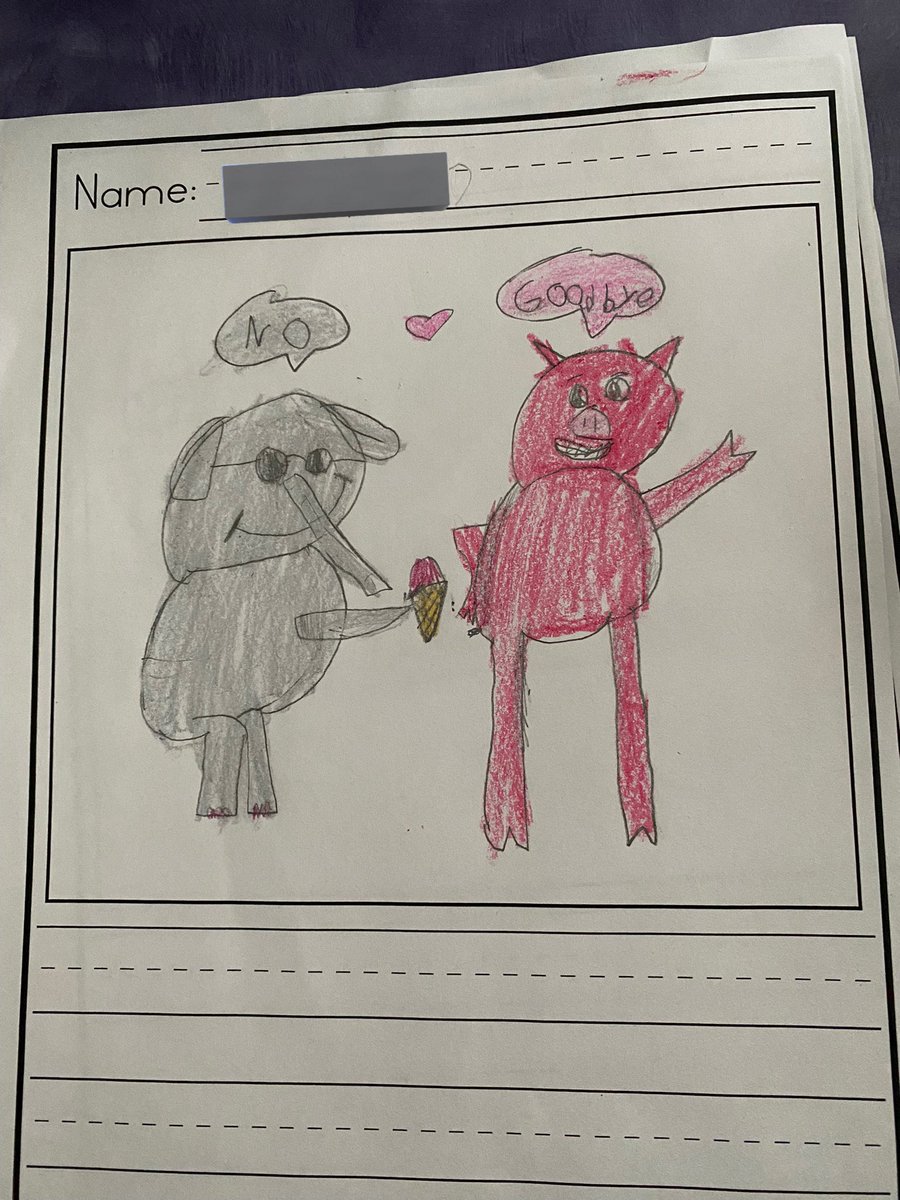 missmsolomon's tweet photo. We have started our Writers Workshop with none other than Mo Willems! Our end goal is going to write our own inspired Elephant &amp; Piggie book 😎 https://t.co/UkKox9R3y0
