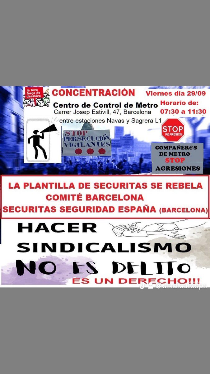 SindicalEn's tweet photo. #concentracion #securitas #comite #empresa https://t.co/IH9PlM8JPy