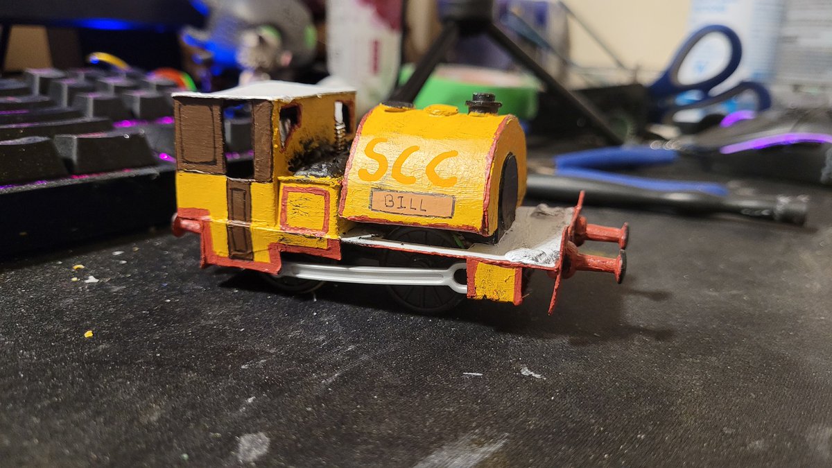 flitzey's tweet image. Completed version of my Bill goober that I made out of a Henry's tender #ttte #plarail #trackmaster