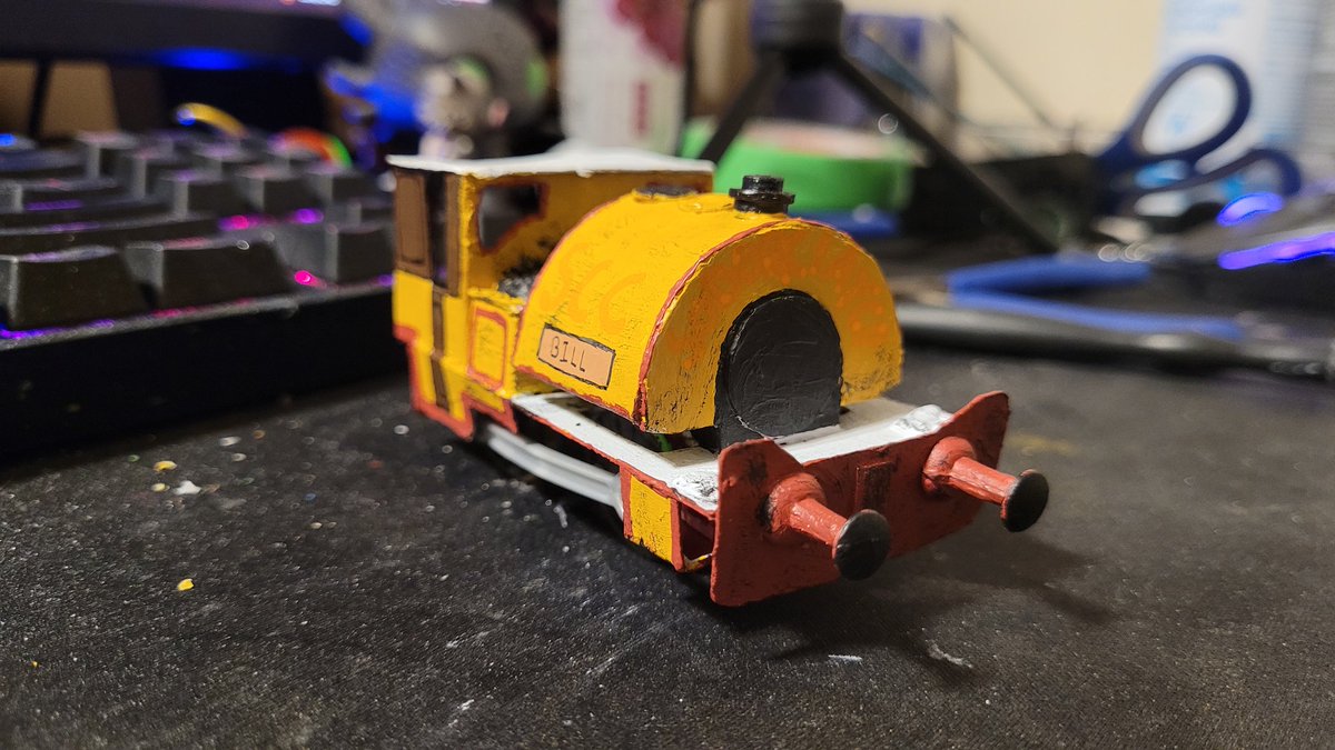 flitzey's tweet image. Completed version of my Bill goober that I made out of a Henry's tender #ttte #plarail #trackmaster