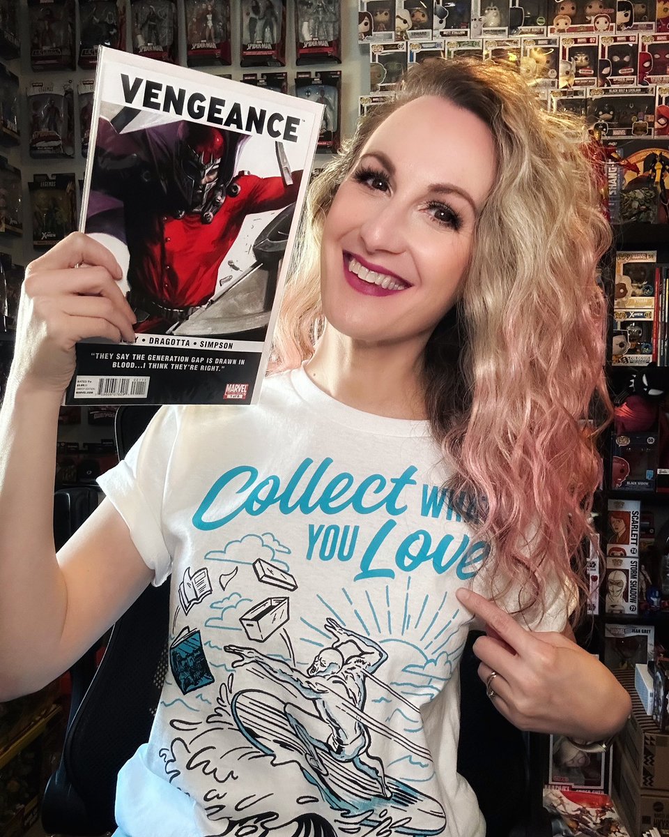 Michelle Waffle 🧇 (@meshellwaffleo) on Twitter photo Happy #NationalComicBookDay 🤓
“Collect what you love” is the vibe! 🙌 I enjoy picking up books that fea female characters like:
Vengeance #1 1st app of America Chavez
Thx <a href="/shortboxed/">Shortboxed</a> for the tee & book!
#shortboxed #comicbooks #marvel #comicbookkeys #girlswhoreadcomics Happy #NationalComicBookDay 🤓
“Collect what you love” is the vibe! 🙌 I enjoy picking up books that fea female characters like:
Vengeance #1 1st app of America Chavez
Thx <a href="/shortboxed/">Shortboxed</a> for the tee & book!
#shortboxed #comicbooks #marvel #comicbookkeys #girlswhoreadcomics
