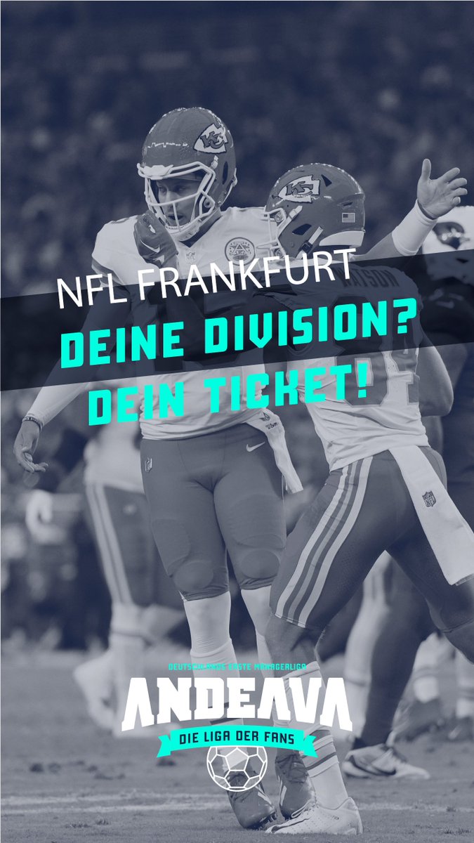 ANDEAVA_DE's tweet photo. 2 Tickets für Miami Dolphins vs Kansas City Chiefs   
Wie du teilnimmst?     
➡️Registrier kostenfrei dein Team und steige mit deinem Team auf 
ODER Werbe einen Freund

❓Via Insta oder E-Mail: basti@andeava.de      
Auslosung ist am 23. Oktober  
#ENDZN #rtlnfl #rannfl https://t.co/1jvJB3WAzh