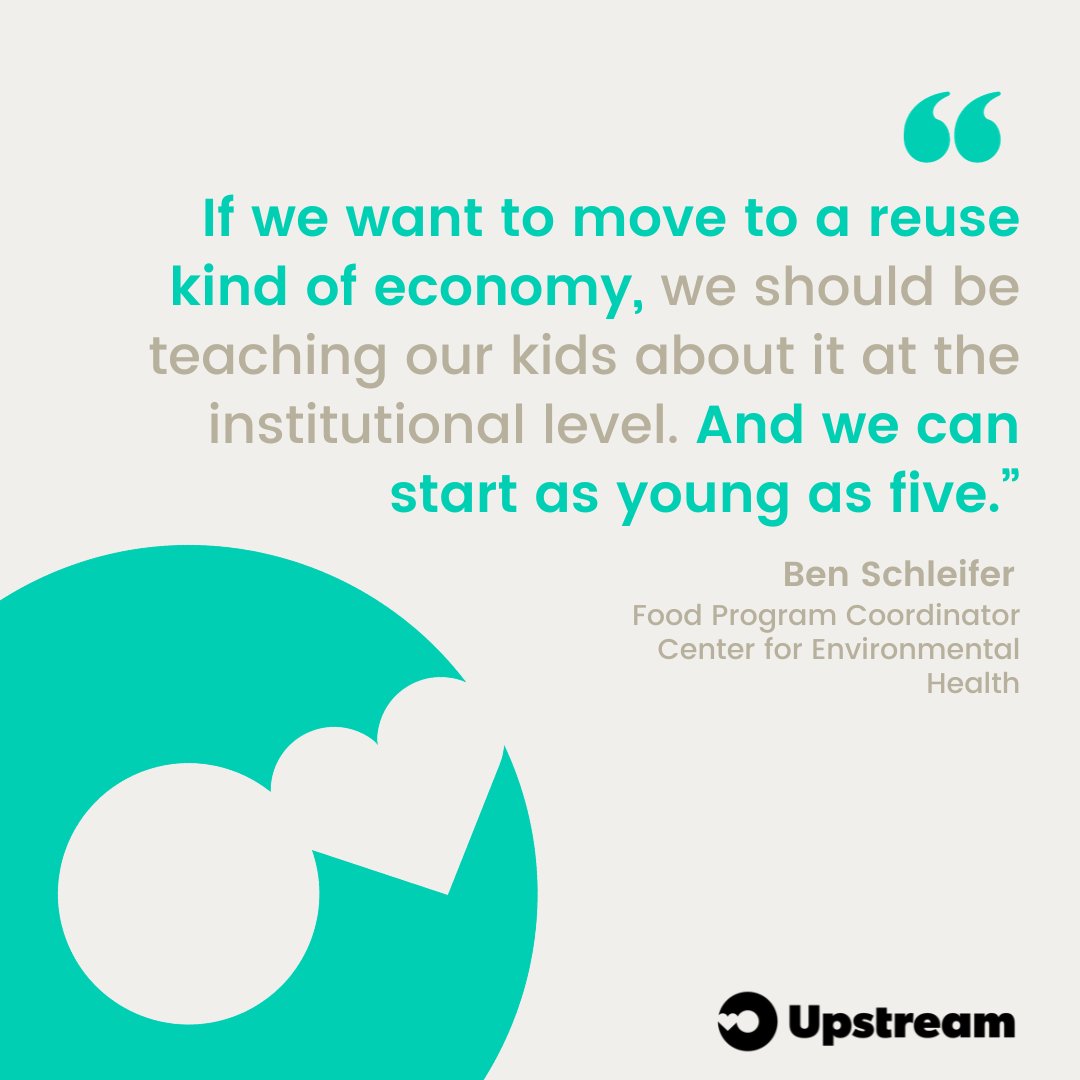 🌞Happy Monday, Solutioneers! Today we have some inspirational words from three people who are dedicated to bringing reuse to K-12 schools via school lunch programs, as discussed on the latest #IndisposablePodcast. 

Listen to the full conversation at upstreamsolutions.org/podcast/abcs-o…