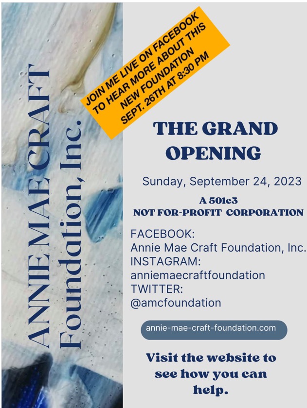 Annie Mae Craft Foundation tweet media
