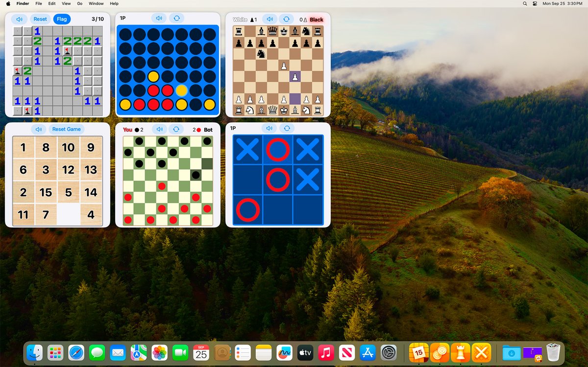cromulentlabs's tweet image. Classic Widget Games all good to go for macOS Sonoma tomorrow. 👍 Casual gaming right on your desktop.