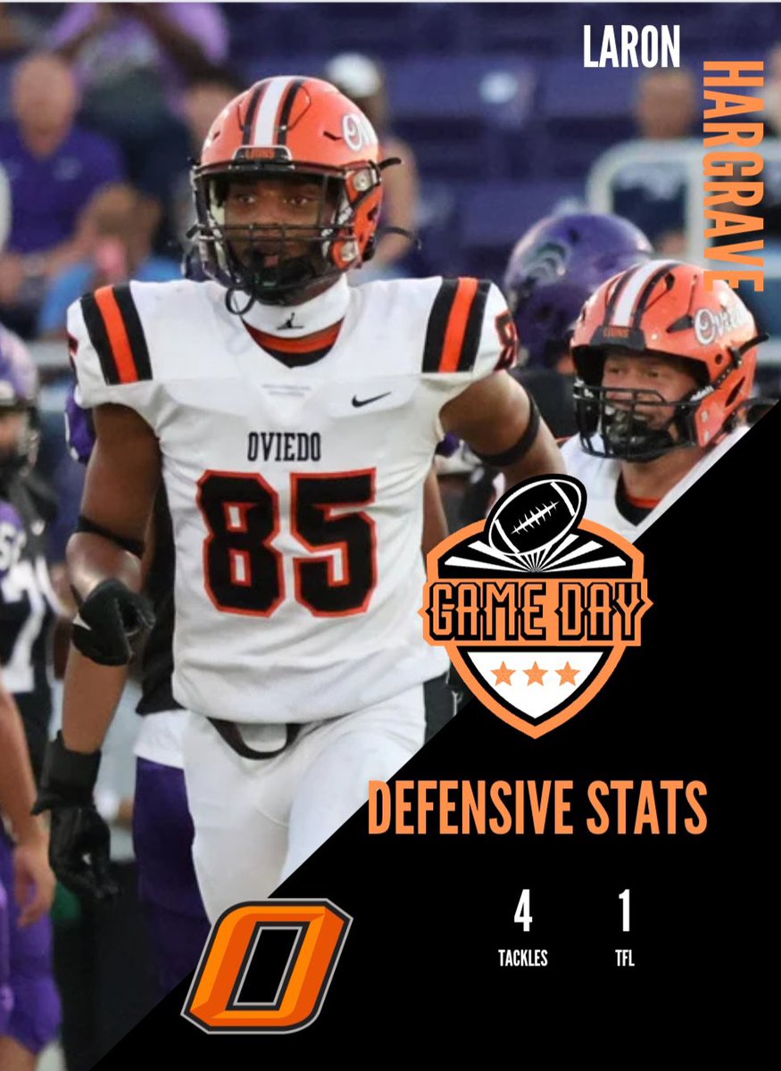 Players of the Game vs Timber Creek
Offense: <a href="/MarquetWilliam4/">Marquet Williams</a> 
Defense: <a href="/LaronHargrave/">Laron Hargrave</a> 
#1Pride