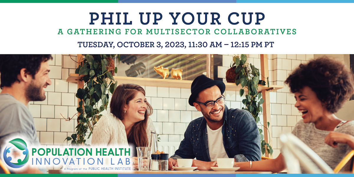 PHInnovationLab's tweet photo. Join us on October 3 at 11:30 am PT for a conversation on how health-focused multisector collaboratives can engage sectors not usually operating in the community/population health space, but that are indirectly utilizing clinical and social services. https://t.co/pAF1PCkxdH https://t.co/xFYkAkC9n6