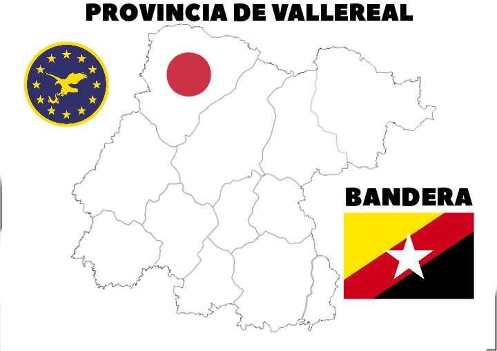 Mapa de la Provincia Unida de Vallereal.