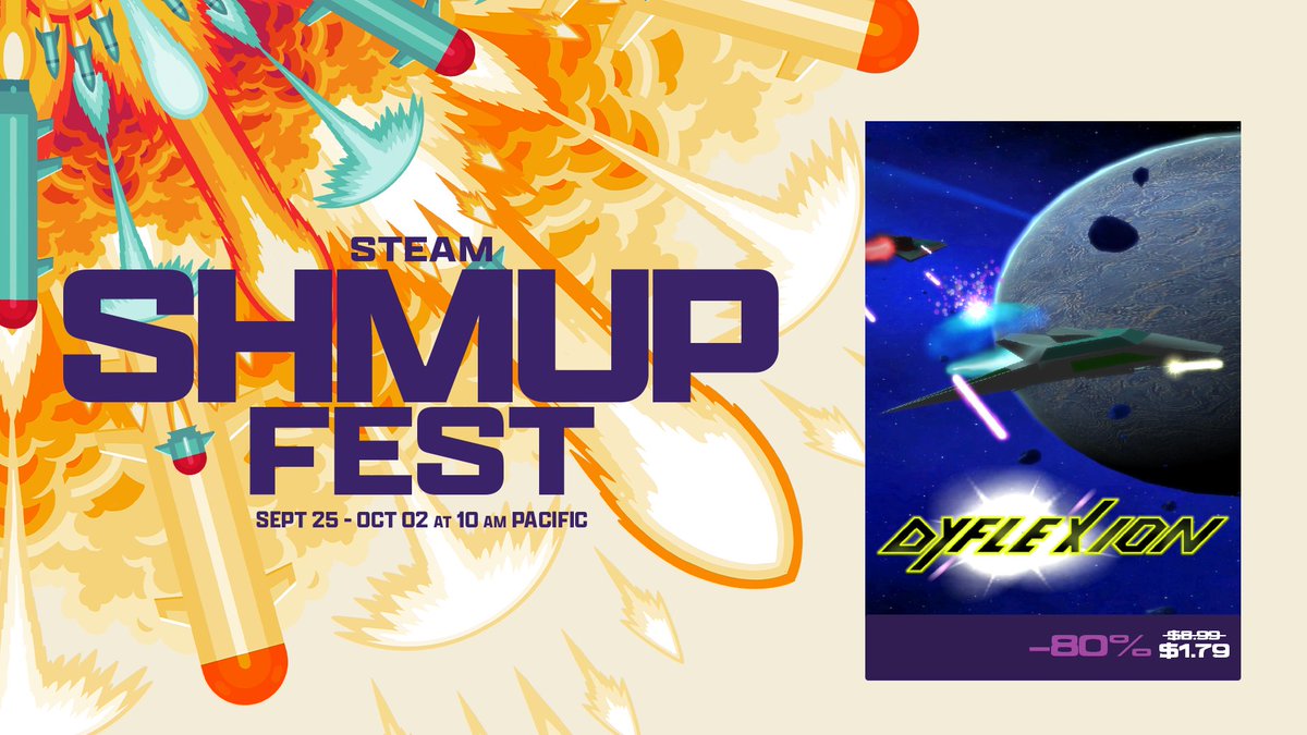 #SteamShmupFest #SteamDeals #Steam #shmup #shmups #ShmupTember