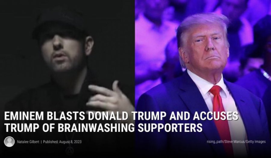 Marshal is a controversial figure… no doubt…. but sometimes he’s gotta right 

Eminem says he doesn’t understand how anyone could support Trump. Russian Collusion SHUT IT DOWN Trump Force One Polls