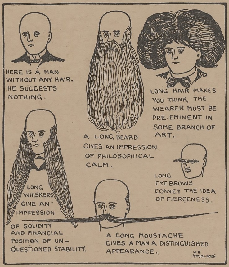 CuriosMuseum's tweet photo. "Here is a man without hair. He suggests nothing." https://t.co/dobukKCgXb