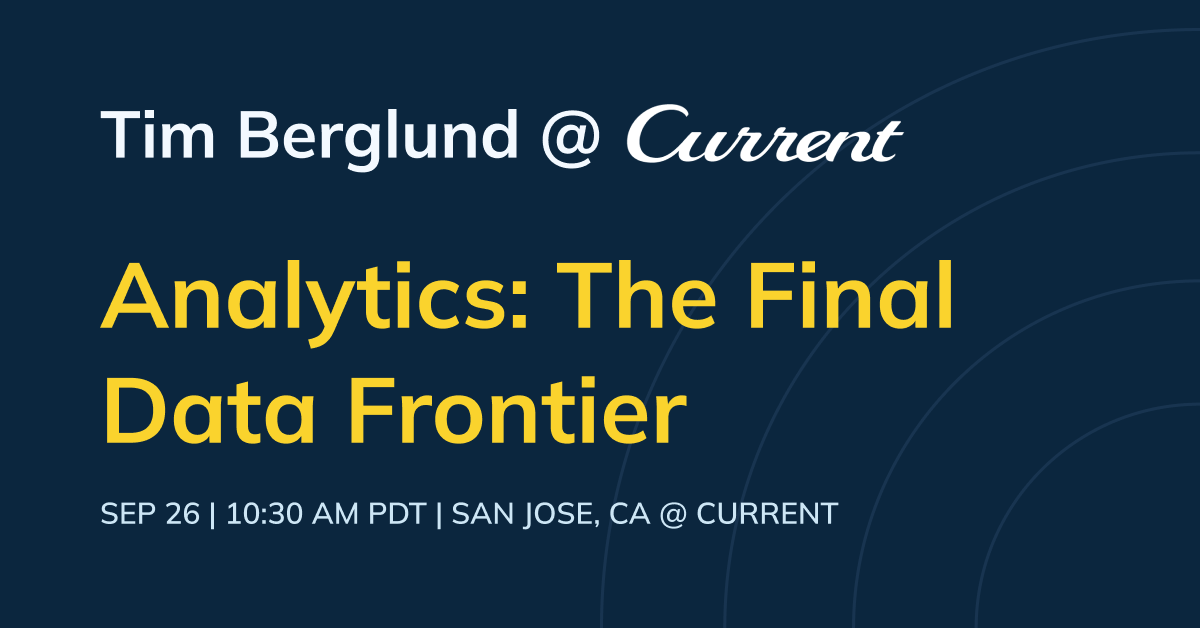 startreedata's tweet photo. Don't miss @tlberglund's talk at #Current23 tomorrow.
Afterward, you should stop by booth #309 and ask our experts your specific questions on @ApachePinot and #UserFacingAnalytics. Sign up for an in-person or virtual demo here: https://t.co/HcnBCpLPPz https://t.co/myr7ceASne