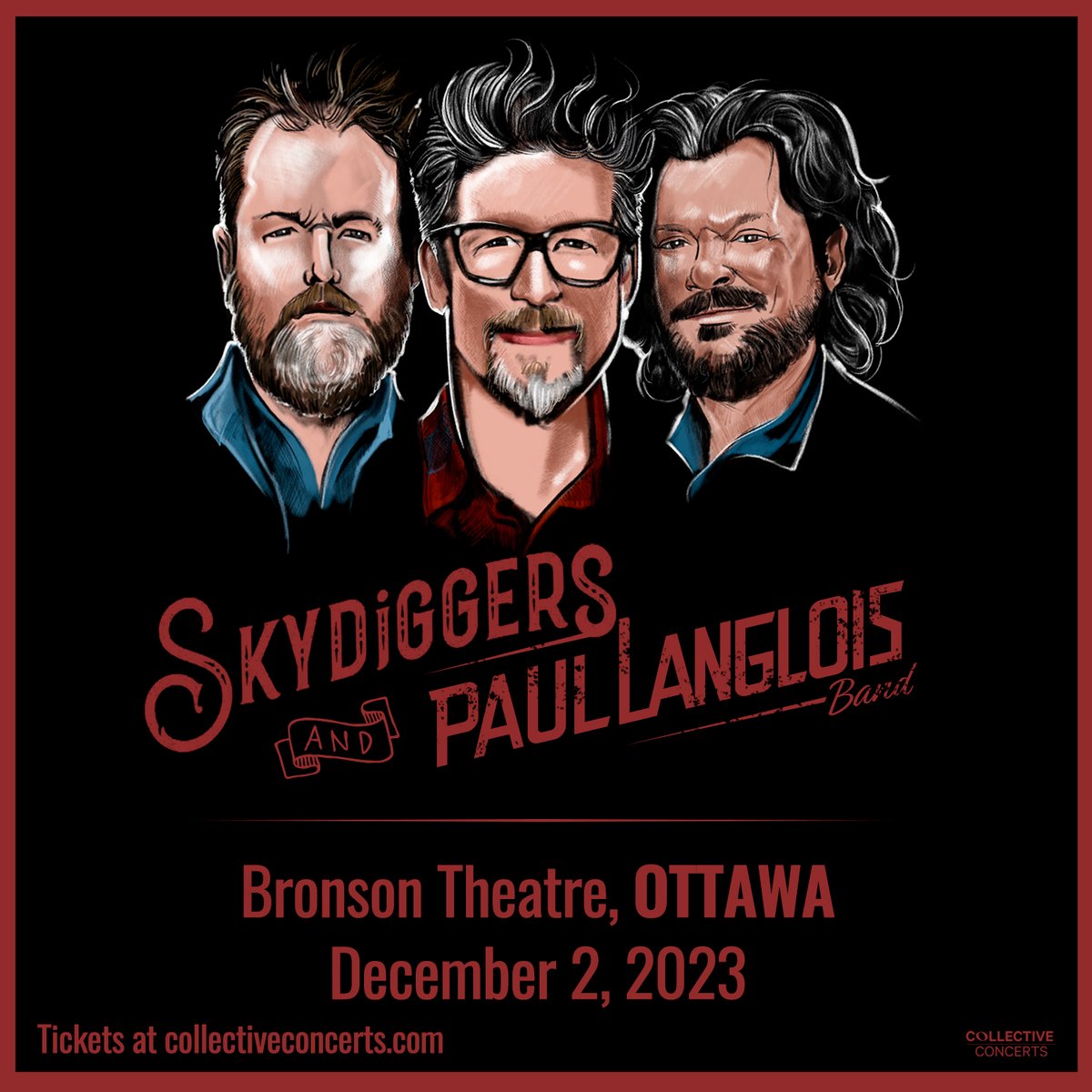 COLLECTIVEE4ST's tweet photo. @skydiggers  and Paul Langlois Band are coming to @BronsonTheatre  on December 2!

Tickets are on sale now at https://t.co/vF6U6px9io https://t.co/9878wCAXhe
