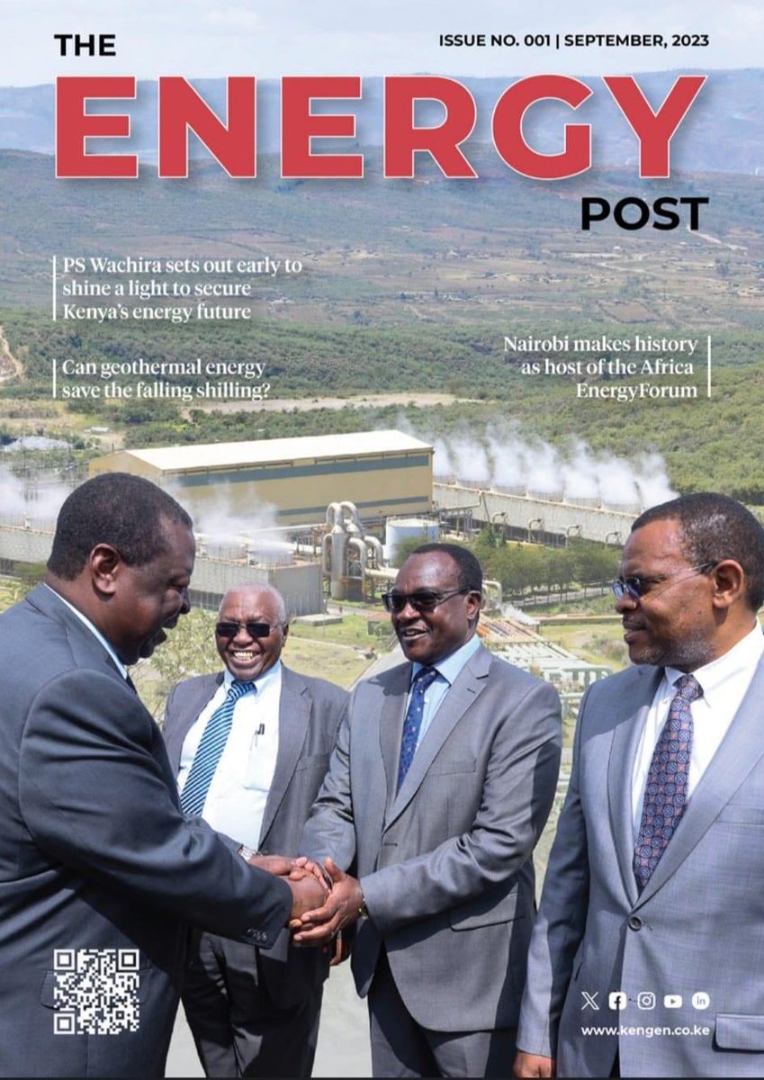 AlexKWachira's tweet photo. The first issue of The Energy Post by KenGen is out!

Grab yourself a copy and get to understand our dynamic Energy sector.

https://t.co/qDNt44eNjE https://t.co/BfvJyZFJwj