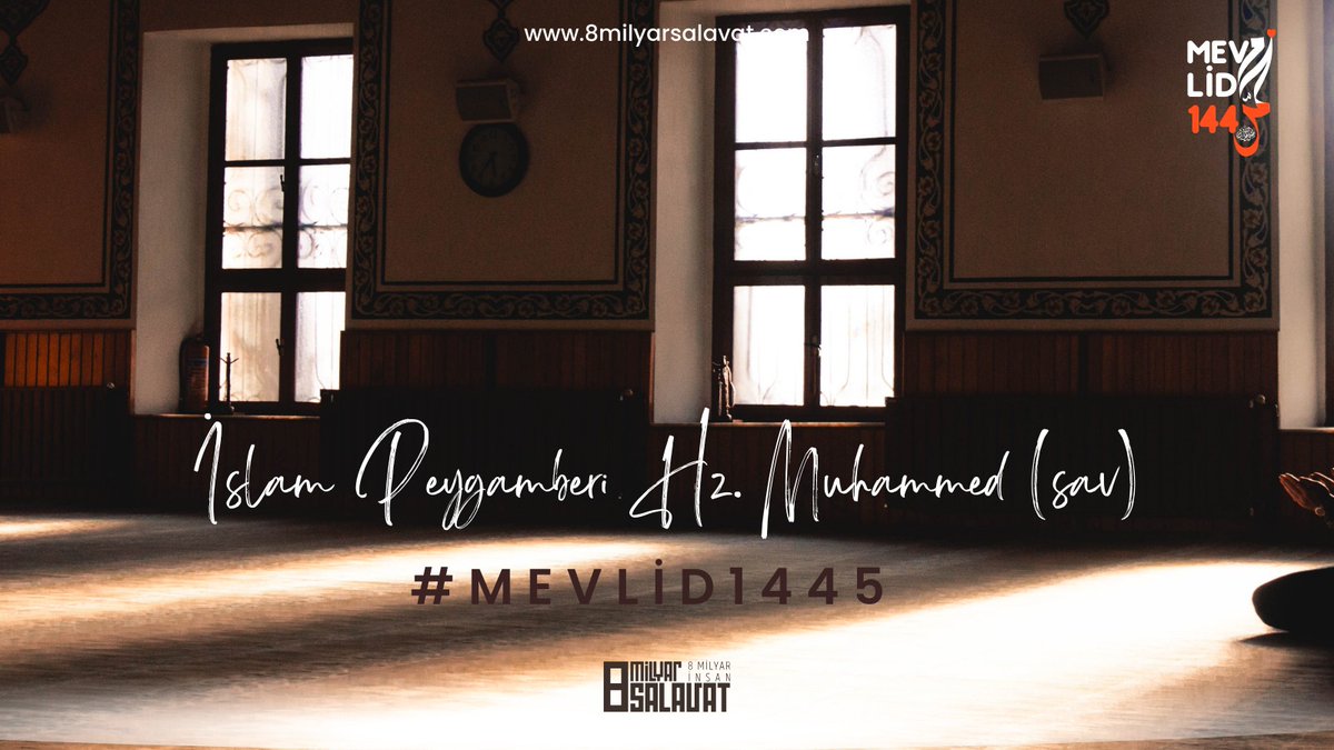 Salât, selam peygamberlerin en sonuncusu olan sevgili peygamberimiz Muhammed Mustafa’yadır.
#Mevlid1445