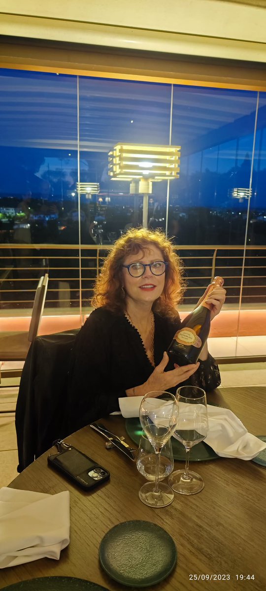 Welcome Susan at our Restaurant Syrah! Cheers...