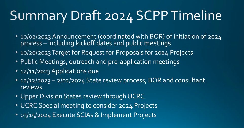 Upper basin will continue system conservation program in 2024. 

Next year's program will have a narrower scope that explores demand management concepts and supports innovation and local drought resiliency on a longer-term basis. 

aspenjournalism.org/water-managers…