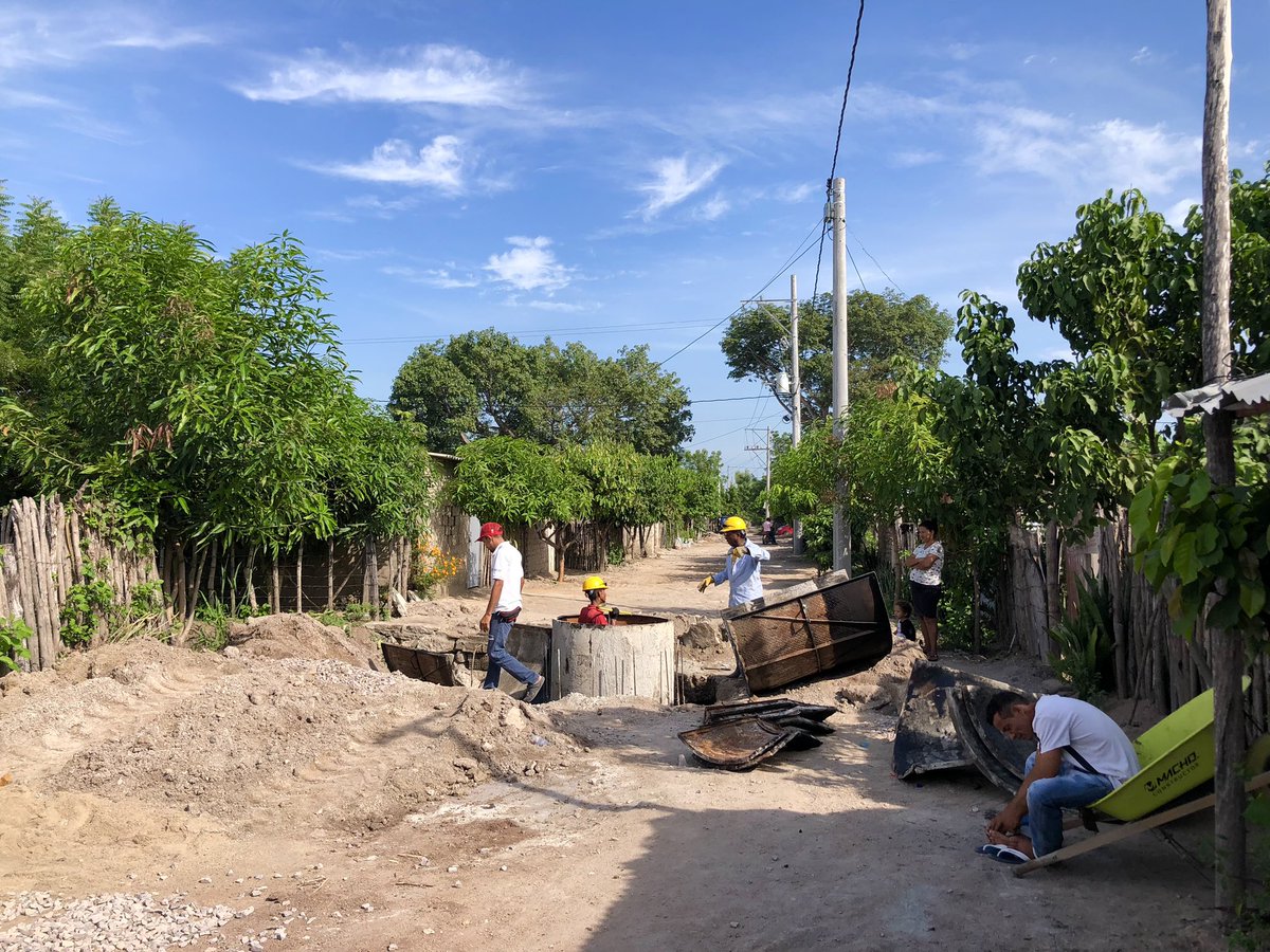 copey_el's tweet photo. #EsNoticia🚩. En un 60% se encuentra la construcción de la red de alcantarillado barrio La Oportunidad en el municipio de El Copey, Cesar. https://t.co/mgqhGXBlem