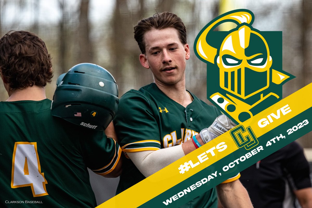 CUKnightBase's tweet photo. Save the date! Our #LetsCUGive day is next Wednesday, October 4th. Be on the lookout for more information over the next week and a half. Thank you everyone in advance for your continued support of our program, and athletic department. #letsgotech https://t.co/DmlQxKjMZP