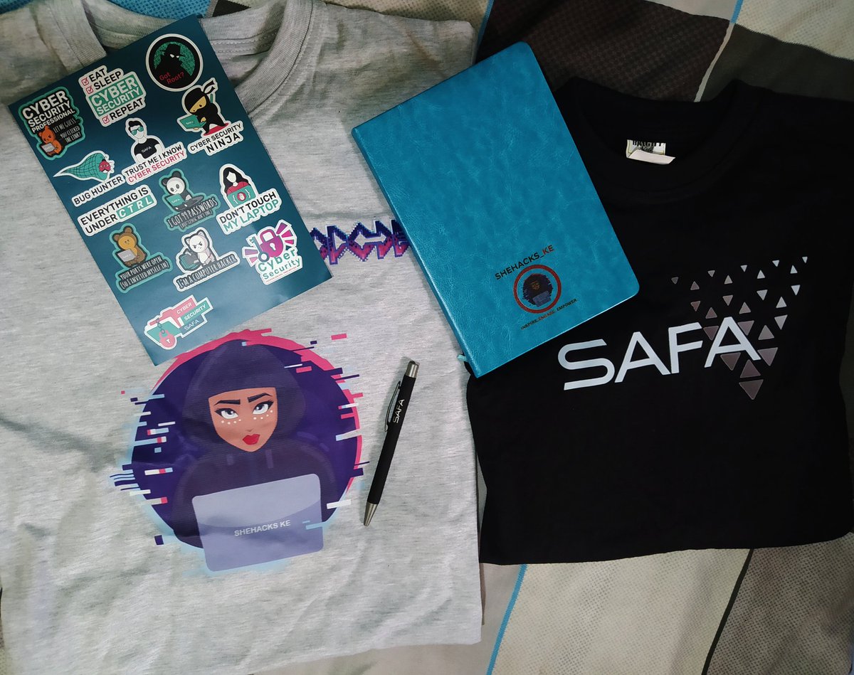 xubzer0's tweet photo. Got a chance to play #ShehacksCTF at @ExperienceUSIU during the past weekend. My team of  @festusgichohi1,@0xWanjohi and I managed to get second position. Great competition, awesome challenges and amazing swag. @shehacks_ke @SAFATeamGmbH https://t.co/BOnaICsHzj