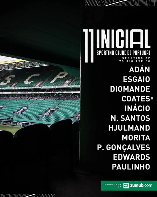 SportingCP_pl's tweet photo. Nasz skład na dzisiejszy mecz https://t.co/4dREq7S0eQ
