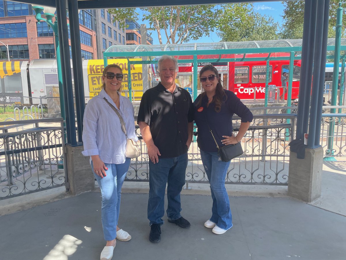 StacyWitbeck's tweet photo. Thanks for having us, @AURAatx. Our team celebrated with @Capmetroatx and @forward_transit at yesterday’s #TransitForAustin event. We’re thrilled to be part of Austin's continued transit progress and are committed to a future of “more trains and less lanes.” https://t.co/y2fOlfFkKd
