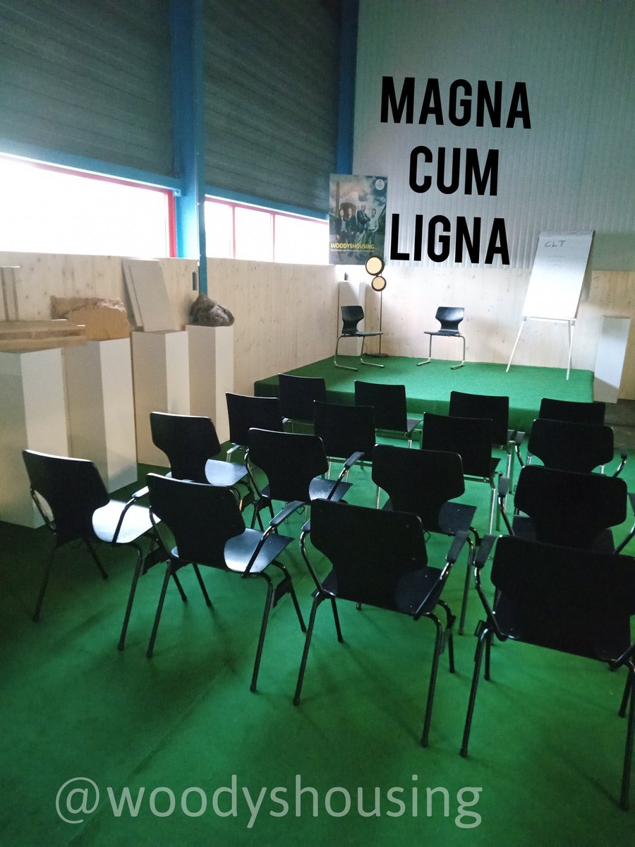 Klaar voor onze gasten en sprekers over Industrieel houtmodulebouw met CLT. En natuurlijke #biobased materialen in een circulaire economie. #houtmodulebouw #fabriek #huisvesting #CLT #industrieelbouwen