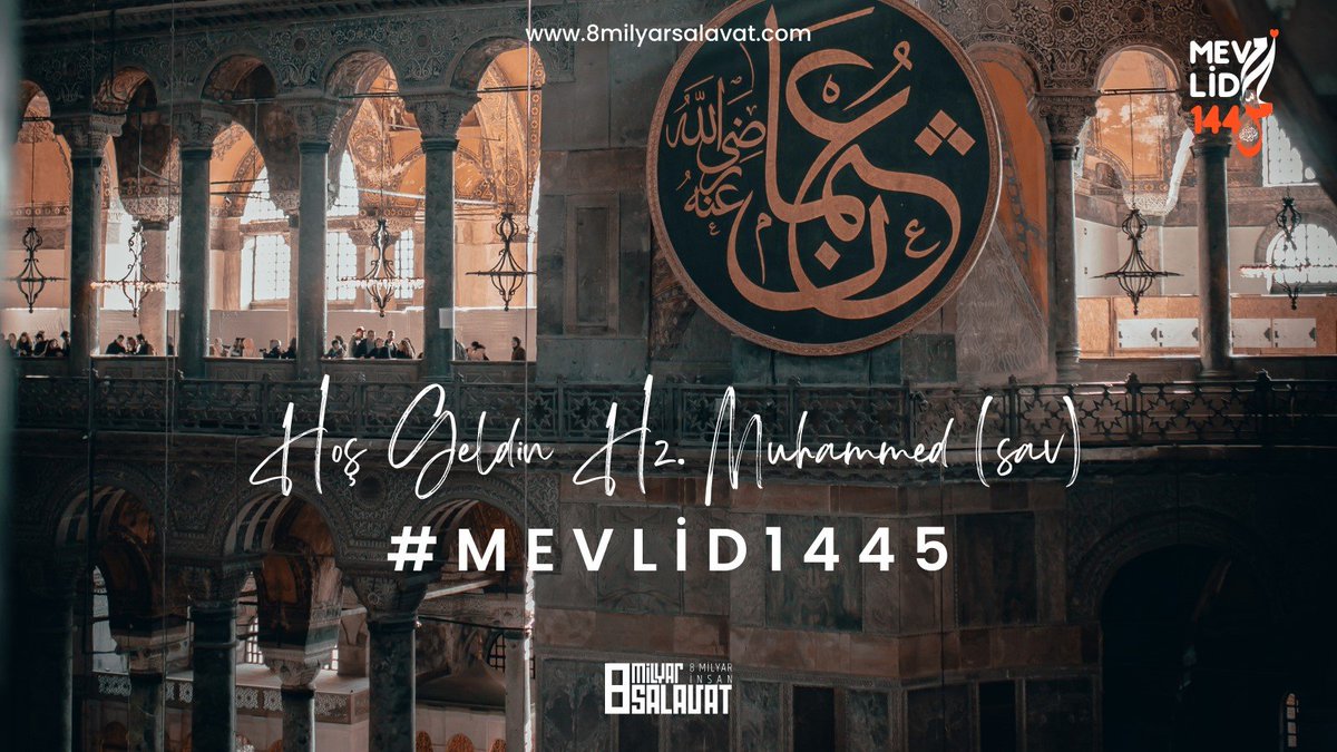 Salat ve Selam
Ümmetine düşkün Efendimiz sallallâhu aleyhi vesellem’ e olsun.
#Mevlid1445