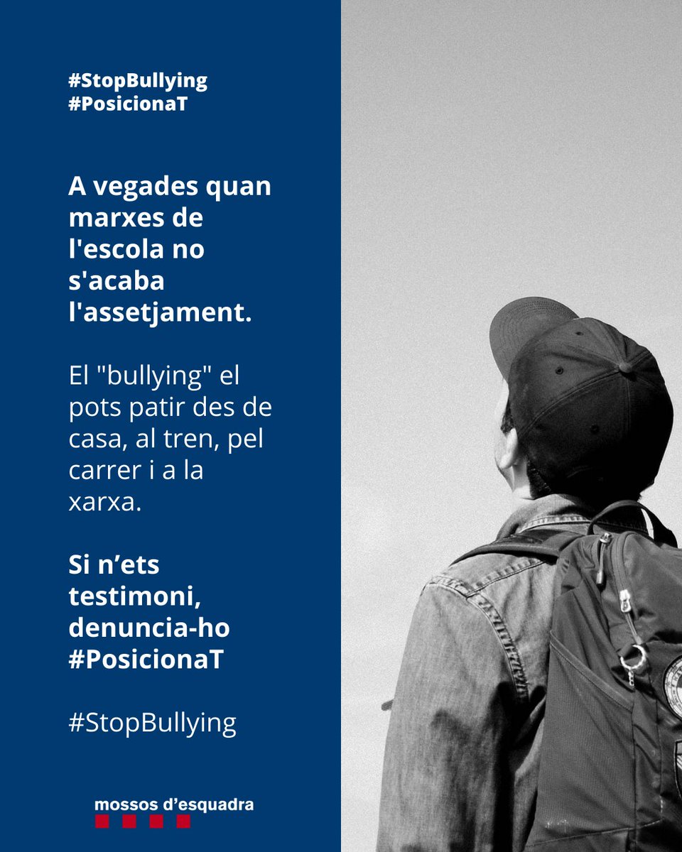 Cap alumne hauria de tenir por d’anar a l’escola

#PosicionaT contra l’assetjament escolar

#StopBullying
