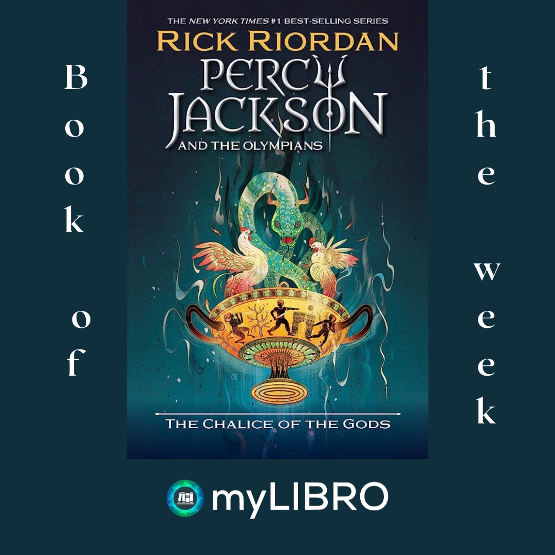 MyLibro's tweet image. It’s Monday!

That means it’s time for myLIBRO’s book of the week. This week, we’ve chosen “Percy Jackson and the Olympians: The Chalice of the Gods” by Rick Riordan. Make sure to download the @MyLibro app so you can read this exciting novel and others like it.

#bookoftheweek