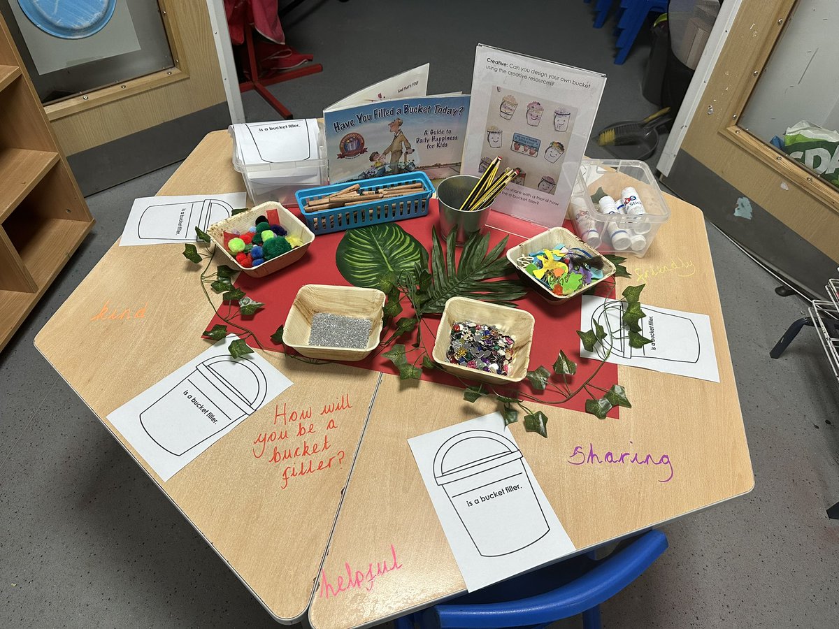 We have been looking at how with acts of kindness we can fill people’s buckets. 
How will you fill someone’s bucket today? 
<a href="/GBS_MissBibi/">@GBS_MissBibi</a> <a href="/GoresbrookSc/">Goresbrook School</a>